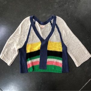 Anthropologie Multicolored Sweater Top